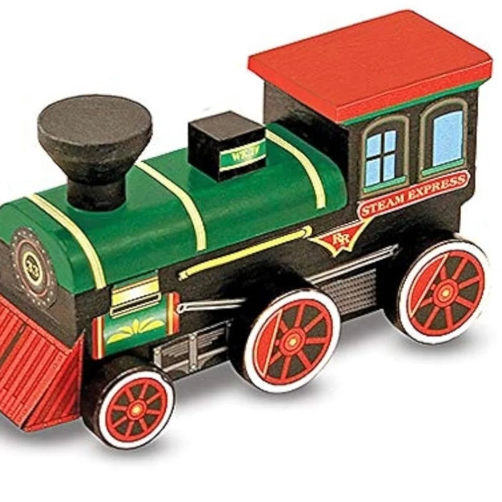 NWT MELISSA & DOUG Decorate-Your-Own Train
